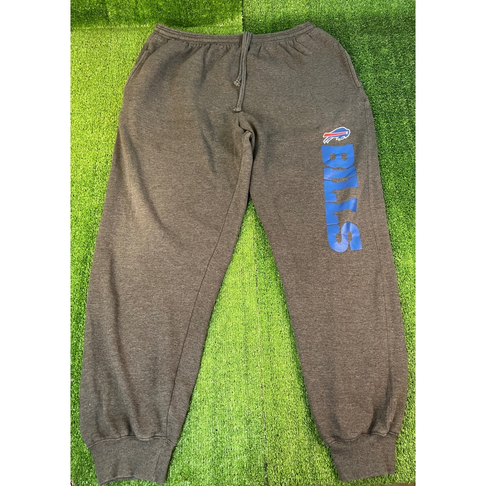 Fanatics Buffalo Bills NFL Mens 2XLT Charcoal Heather Fleece Jogger Sweatpants